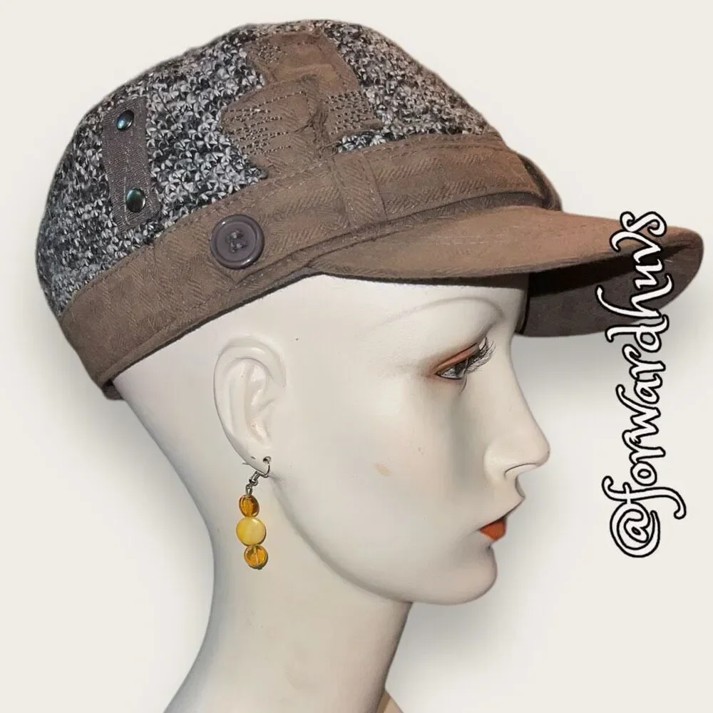 Artesian Crafted Glass Disc Drop Earrings